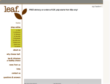 Tablet Screenshot of leafshop.co.uk